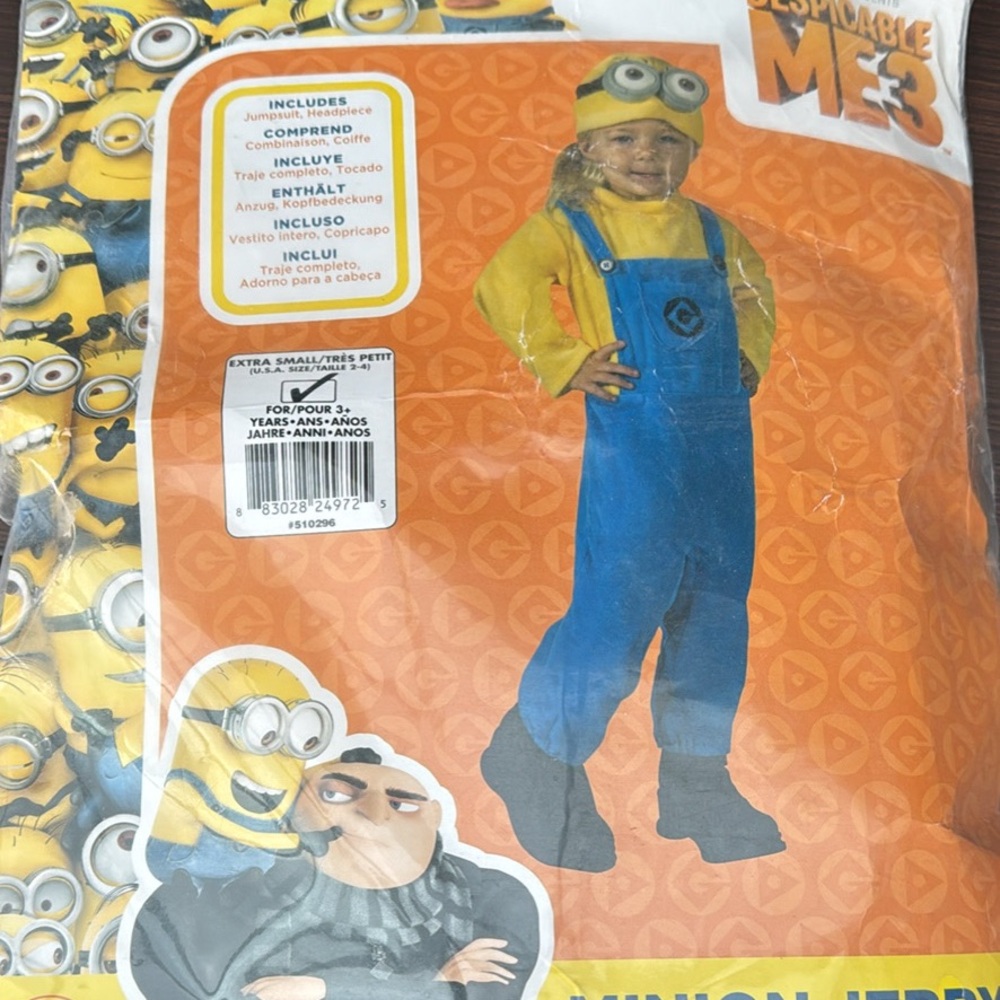 Universal Despicable Me Minion Outfit - Yellow and Blue